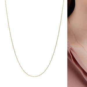 Bony Levy 14K Gold Ultra Thin Smooth Chain